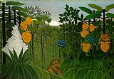 The Repast of the Lion by Henri Rousseau